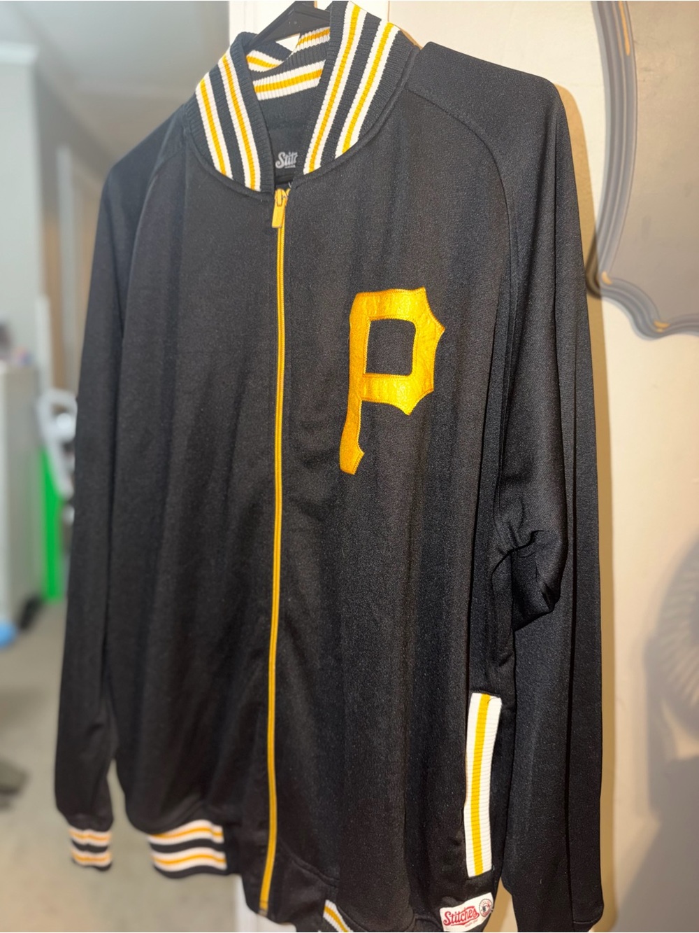Stitches Black and Yellow Lightweight Shirt Jacket